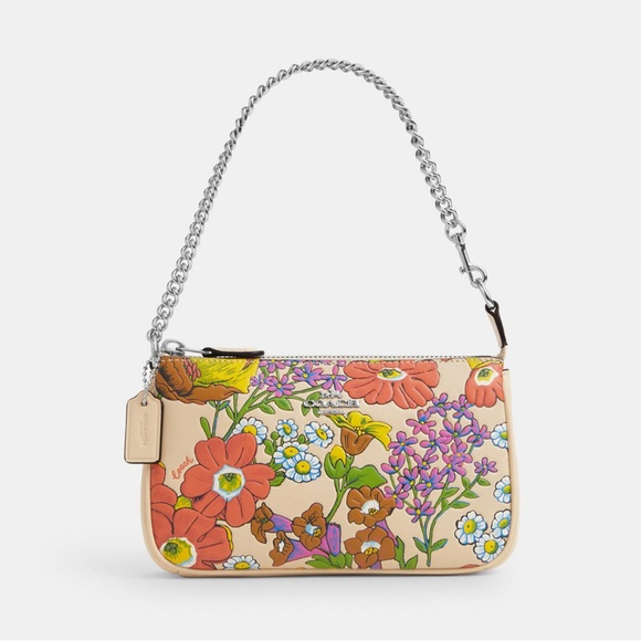 NWT - COACH Nolita 19 With Floral Print - Smooth Leather - CR365 $238 - Picture 1 of 9